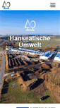 Mobile Screenshot of hanseatischeumwelt.de